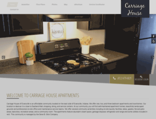 carriagehouseevansville.com screenshot
