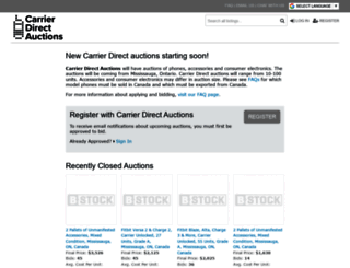 carrierdirect.bstock.com screenshot