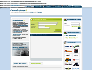 carriere-logistique.fr screenshot