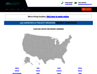 carriers.evergreenshippers.com screenshot