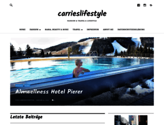carrieslifestyle.com screenshot