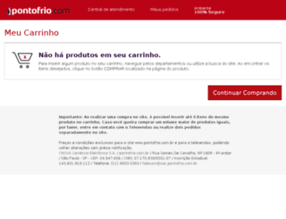 carrinho.pontofrio.com.br screenshot