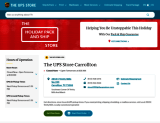 carrollton-tx-0395.theupsstorelocal.com screenshot