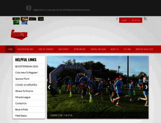 carrolltonboosters.org screenshot