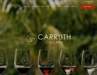 carruthcellars.com screenshot