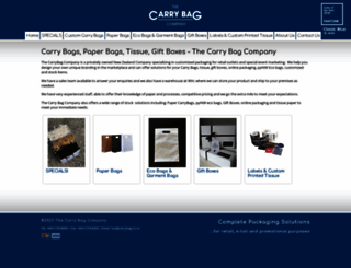 carrybag.co.nz screenshot