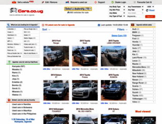 cars.co.ug screenshot