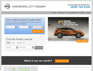 cars.universalcitynissan.com screenshot