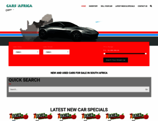 carsafrica.co.za screenshot