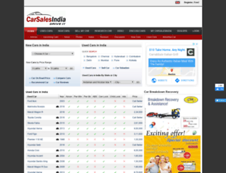 carsalesindia.com screenshot