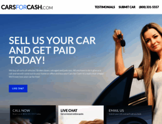 carsforcash.com screenshot