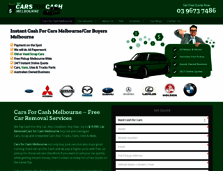 carsforcashmelbourne.com.au screenshot