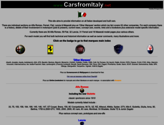 carsfromitaly.net screenshot