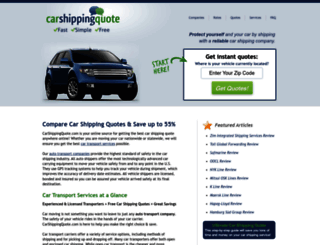 carshippingquote.com screenshot