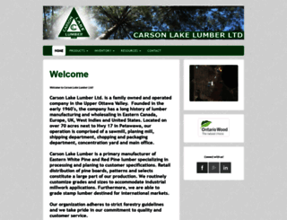 carsonlakelumber.com screenshot