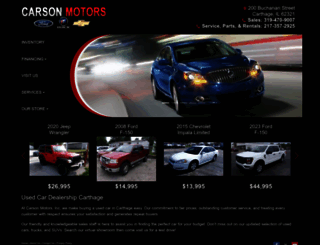 carsonmotorsinc.com screenshot