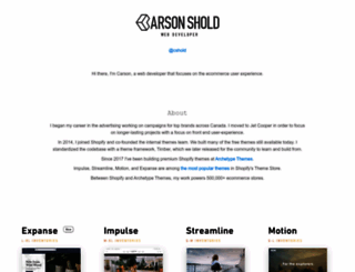 carsonshold.com screenshot