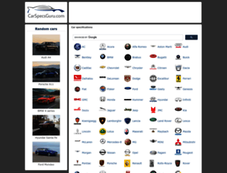 carspecsguru.com screenshot