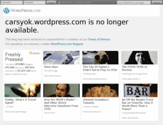 carsyok.wordpress.com screenshot