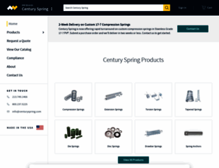cart.centuryspring.com screenshot