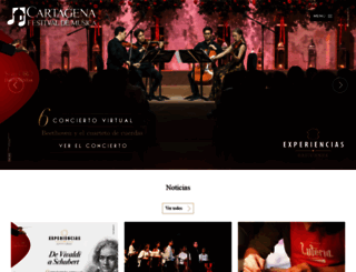cartagenamusicfestival.com screenshot