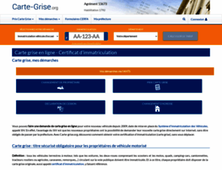 carte-grise.org screenshot