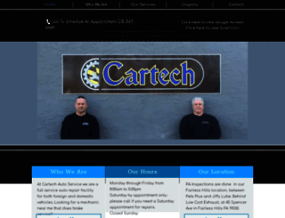 cartechautoservice.com screenshot