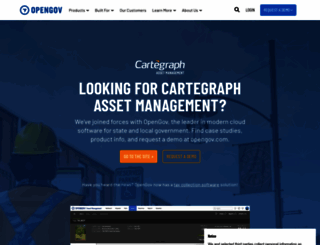 cartegraph.com screenshot