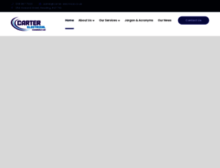 carter-electrical.co.uk screenshot