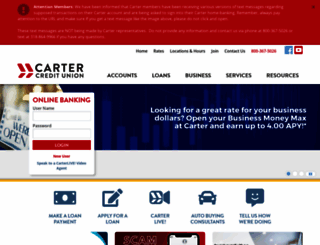 carterfcu.org screenshot