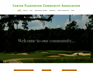 carterplantationhomeowners.com screenshot