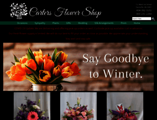 cartersflowershop.com screenshot