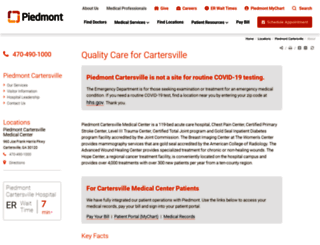 cartersvillemedical.com screenshot
