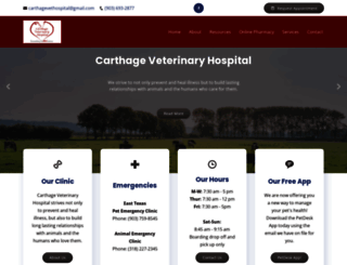 carthagevethospital.com screenshot