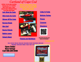 cartlandofcapecod.com screenshot