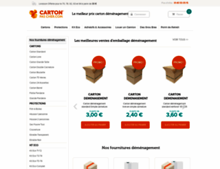 carton-pas-cher.fr screenshot
