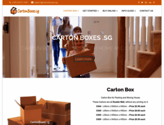 cartonboxes.sg screenshot