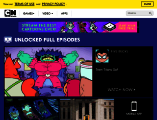 cartoonnetworkshop.com screenshot