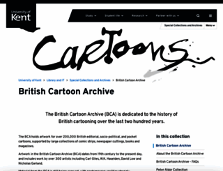 cartoons.ac.uk screenshot