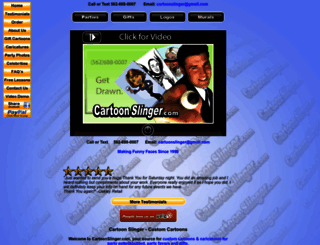 cartoonslinger.com screenshot