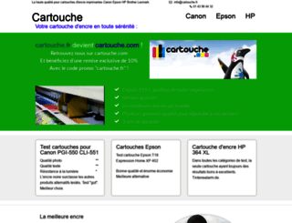 cartouche.fr screenshot