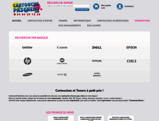 cartouchepaschere.com screenshot
