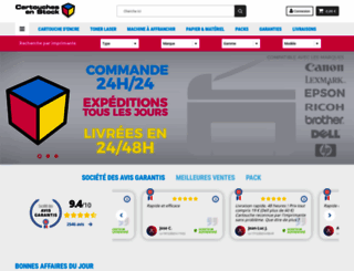 cartouches-en-stock.fr screenshot
