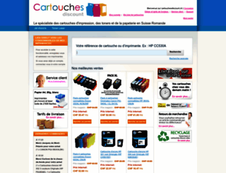 cartouchesdiscount.ch screenshot