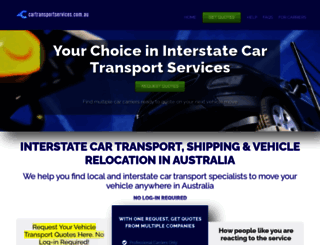 cartransportservices.com.au screenshot