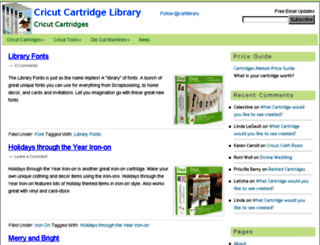 cartridgelibrary.com screenshot