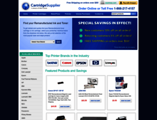 cartridgesupplier.com screenshot
