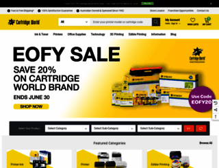 cartridgeworld.com.au screenshot