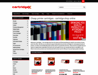 cartridgex.co.uk screenshot