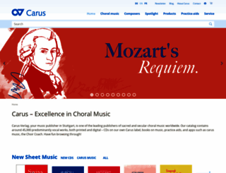 carus-verlag.com screenshot